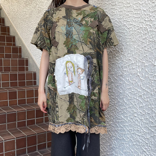 trust teji x TONII MONDO collabolation ★ Bond camo one piece / Cmao / ボンドカモワンピース