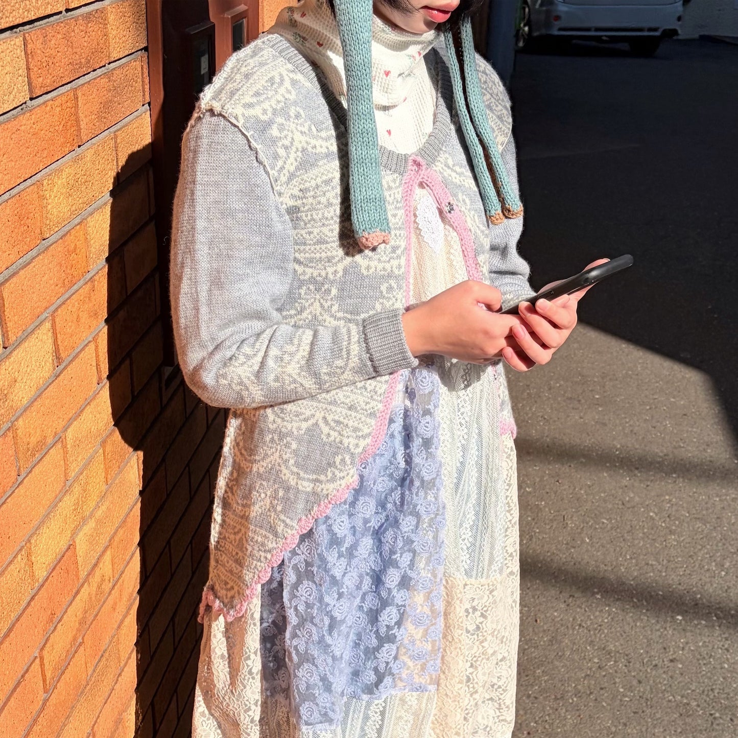 Thermal high neck / White / サーマルハイネックトップ