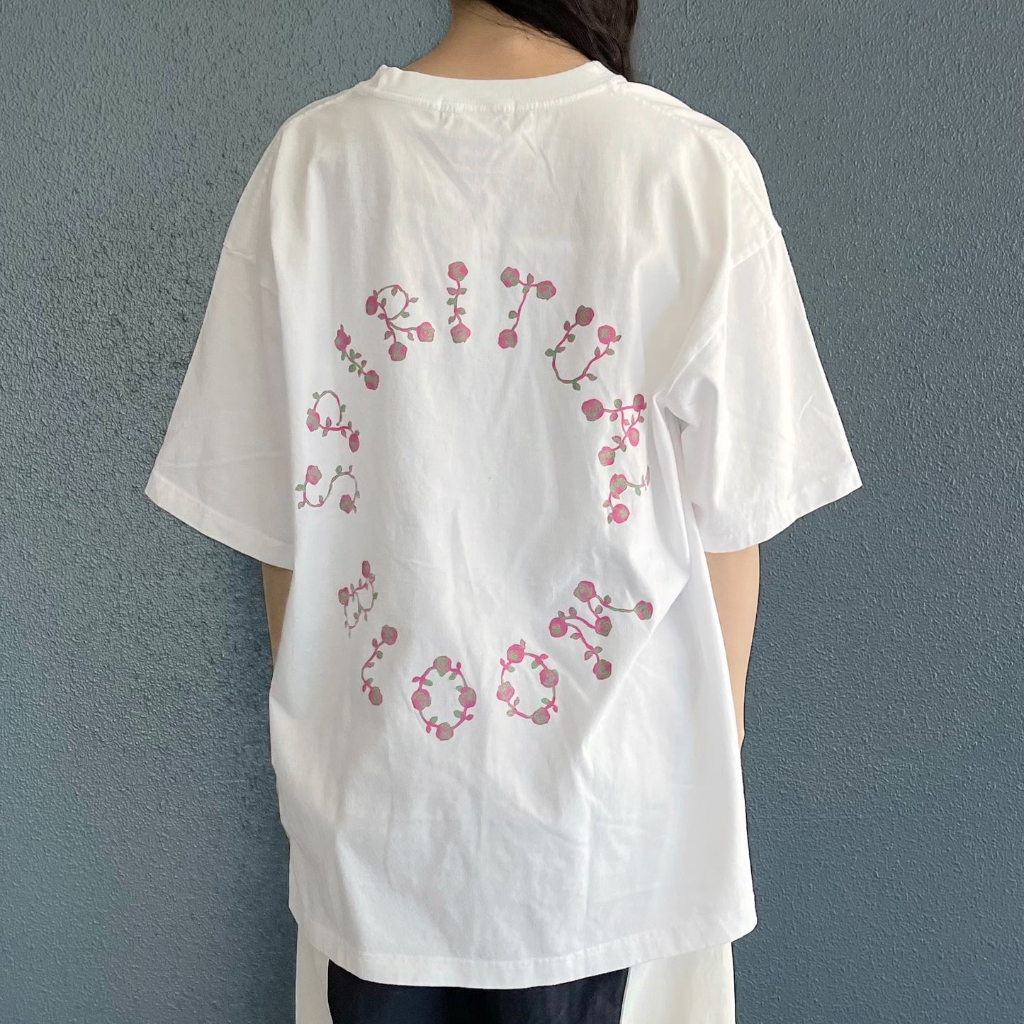 LOUISE RIBBON T-SHIRT BIOWASHED / WHITE / MAYA SHIBASAKIコラボレーション
