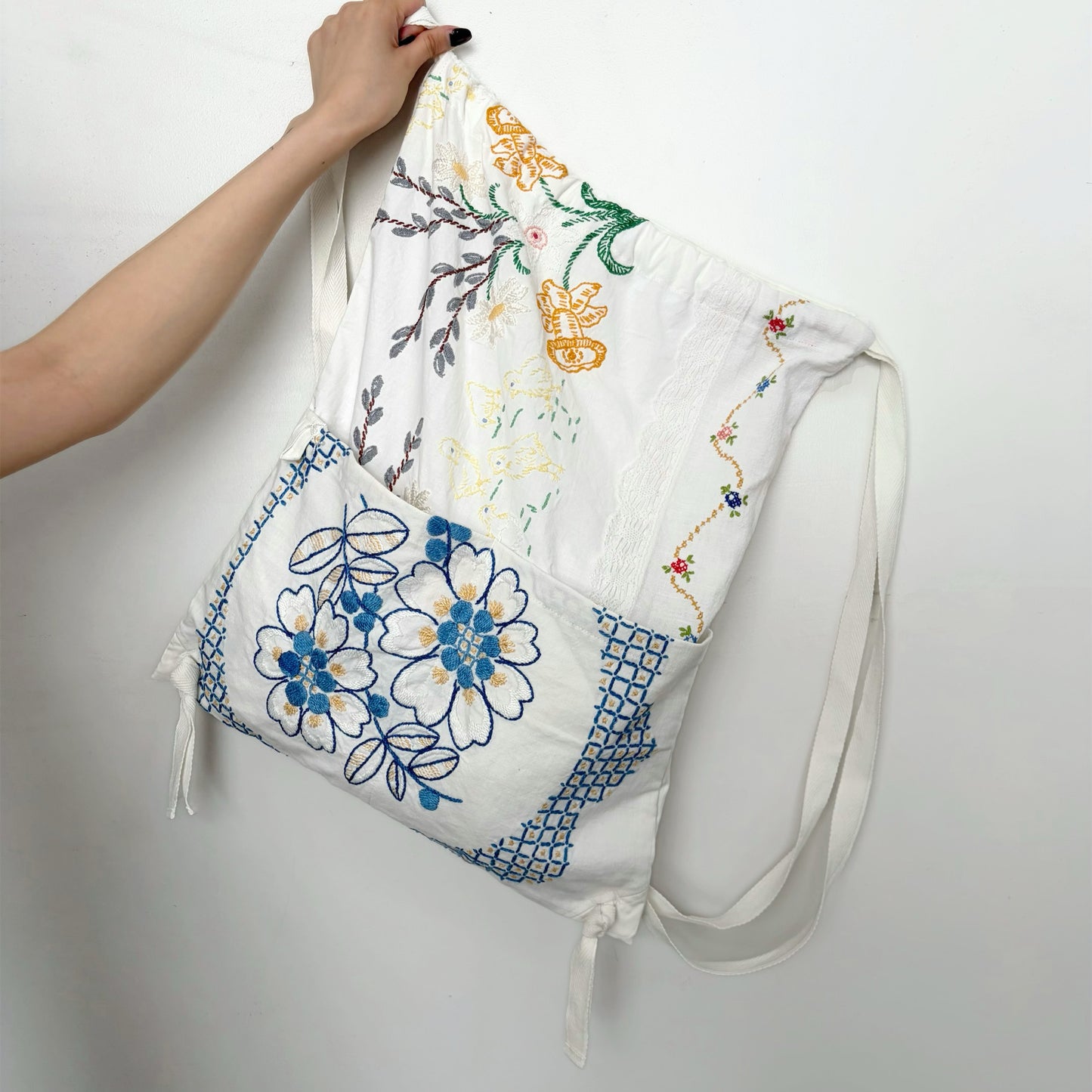 TABLECLOTH drawstring backpack / テーブルクロスバックパック