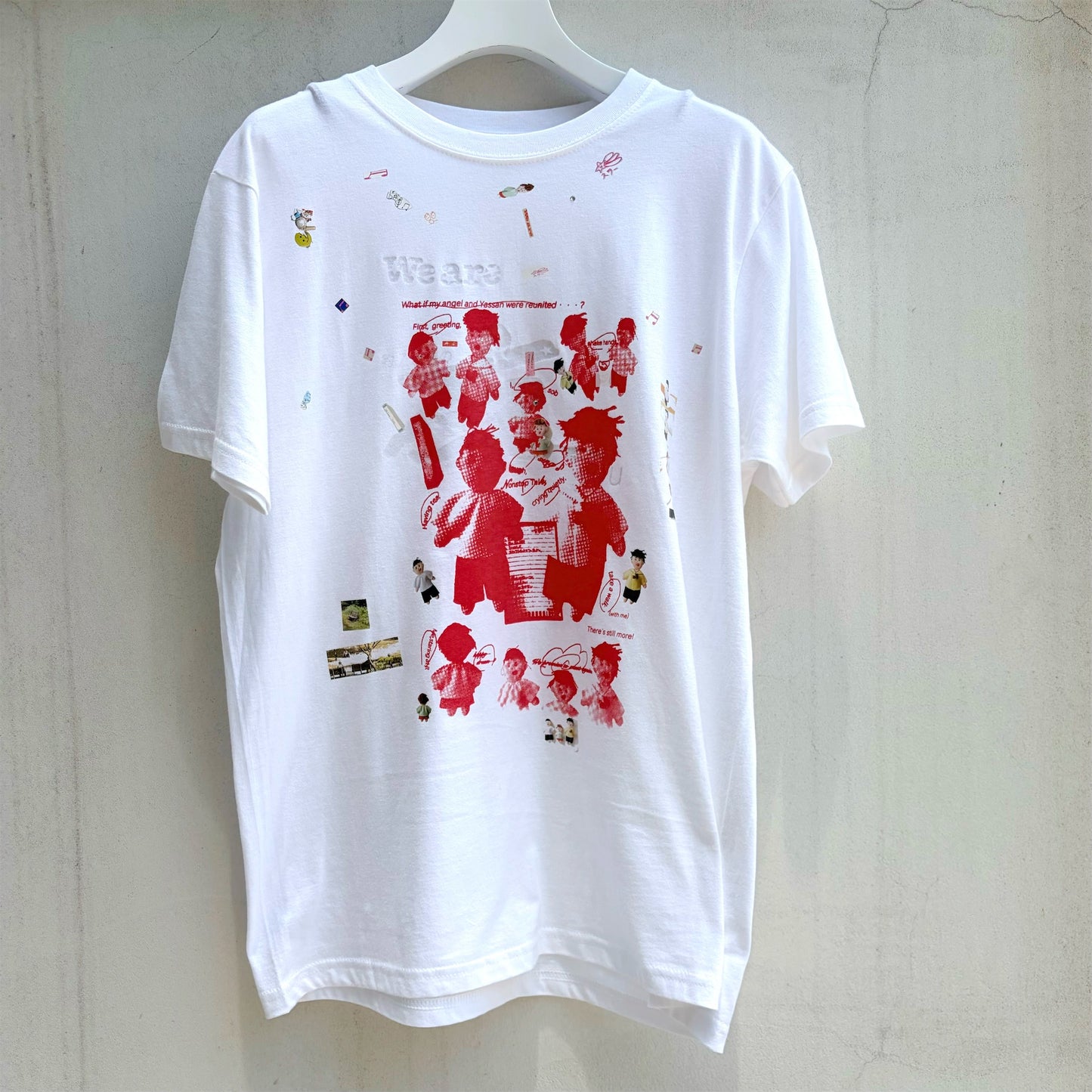 Naptime SS26 プリントT-SHIRTS- WHITE × RED We are 友 T-shirt / white / プリントTシャツ | シープ / SHEEP