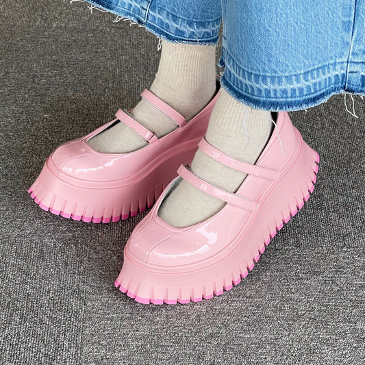 【MIKIOSAKABE】éclair shoes / PINK / メリージェーンシューズ