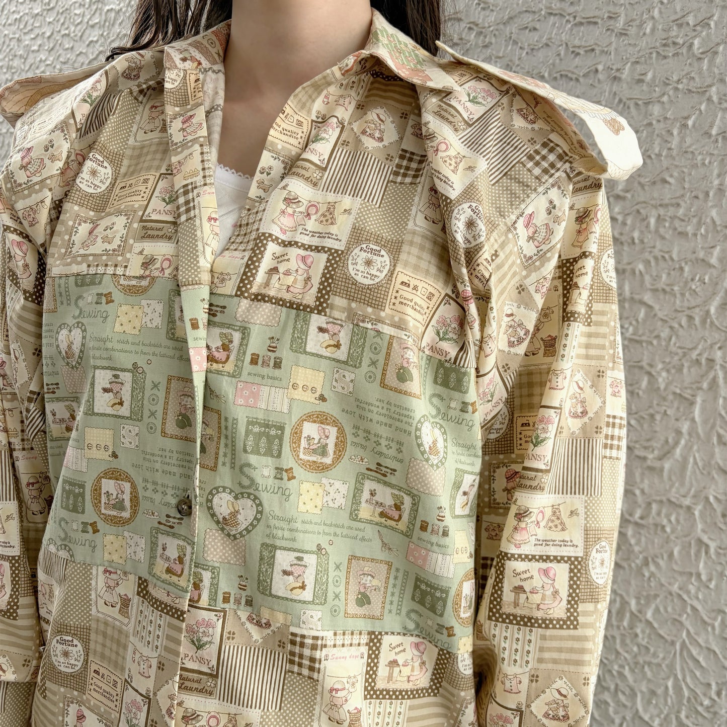 CARTOON MILITARY / BEIGE / ミリタリーシャツ