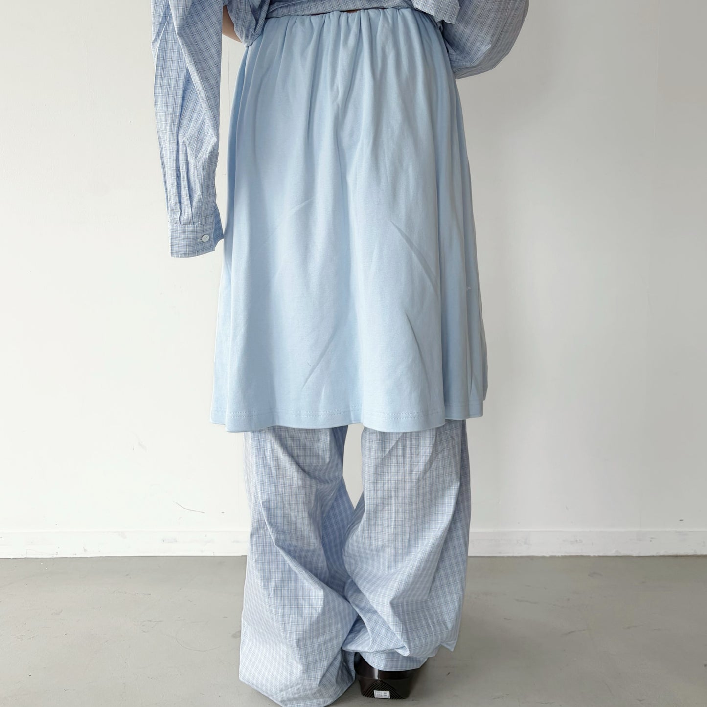 LAYERED PANTS / LIGHT BLUE / レイヤードパンツ