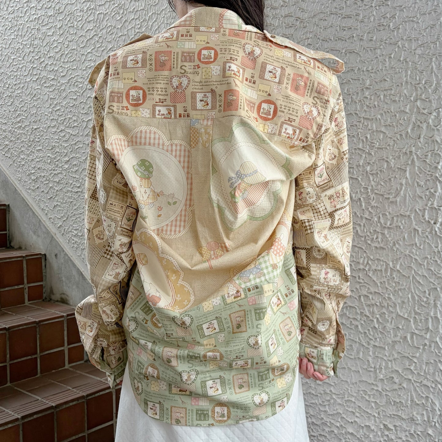 CARTOON MILITARY / BEIGE / ミリタリーシャツ