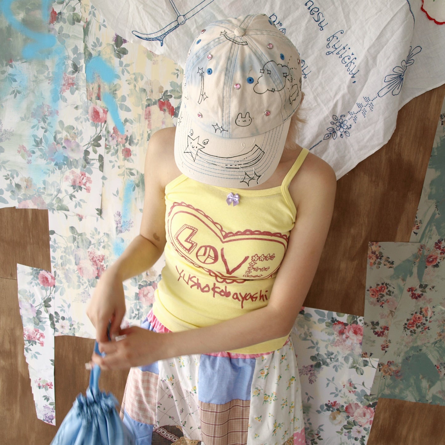 Camisole / yellow / プリントキャミソール