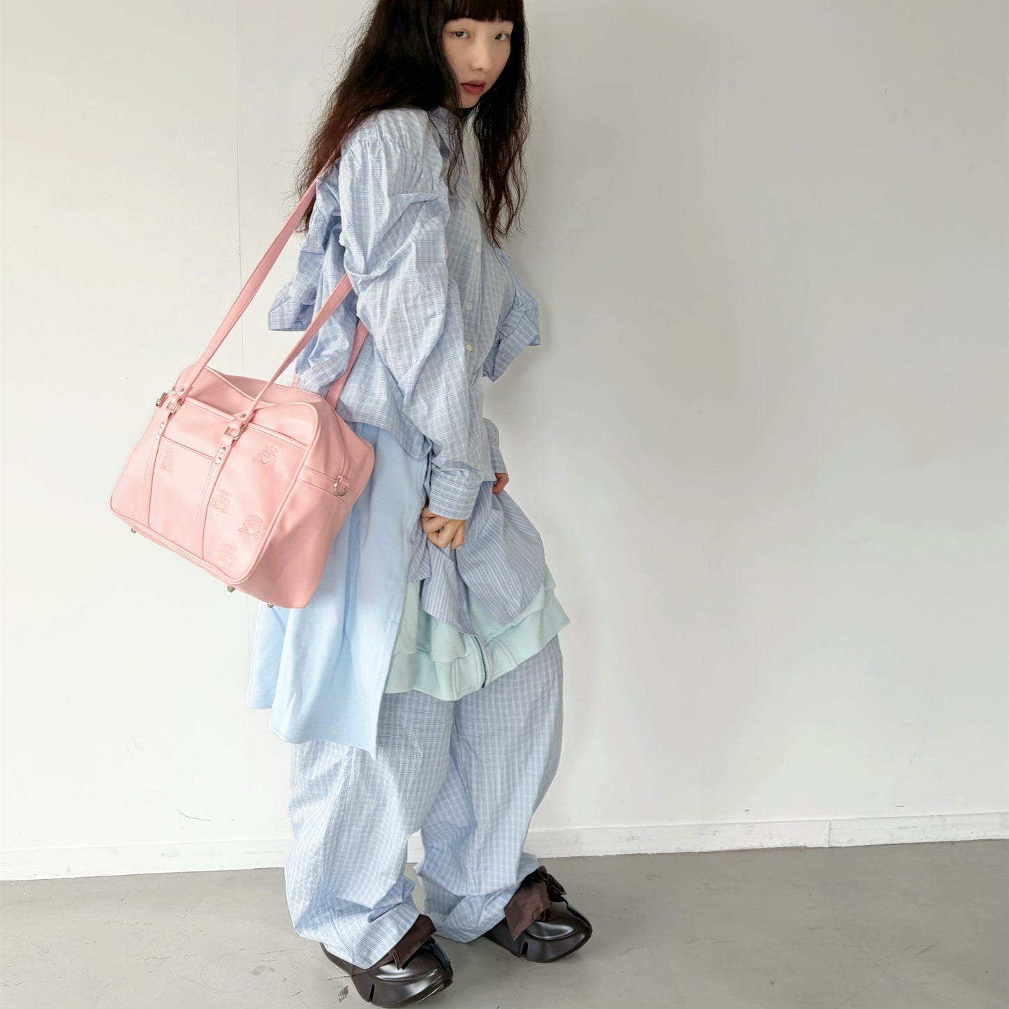 LAYERED PANTS / LIGHT BLUE / レイヤードパンツ
