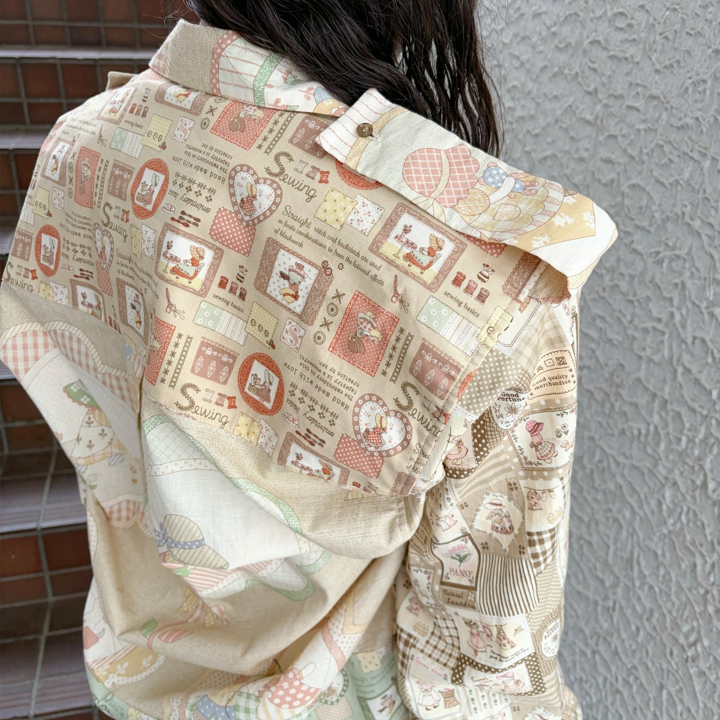 CARTOON MILITARY / BEIGE / ミリタリーシャツ