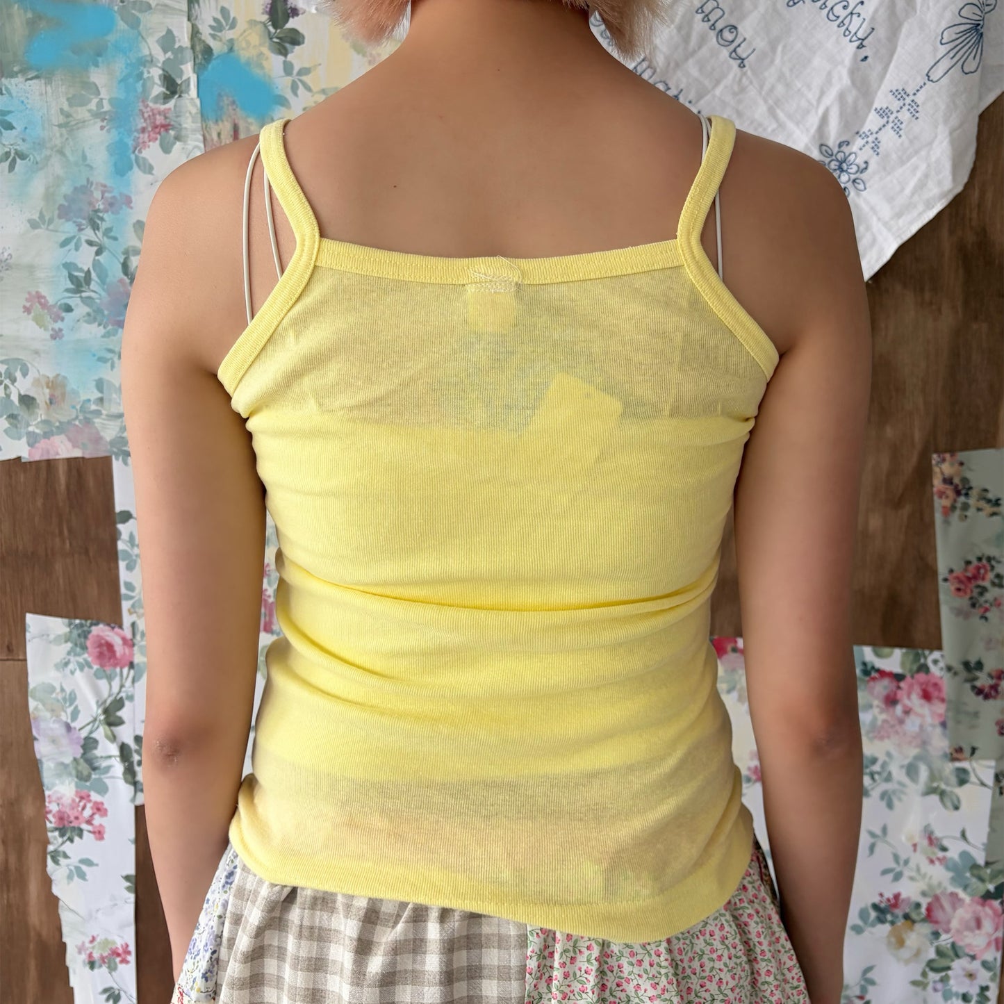 Camisole / yellow / プリントキャミソール