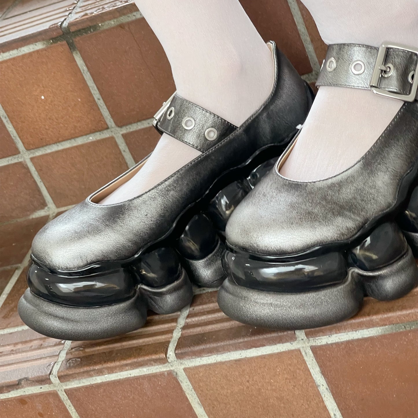 JEWELRY ARK BLUSHED MARY JANE / SILVER / MIKIOSAKABEメリージェーン