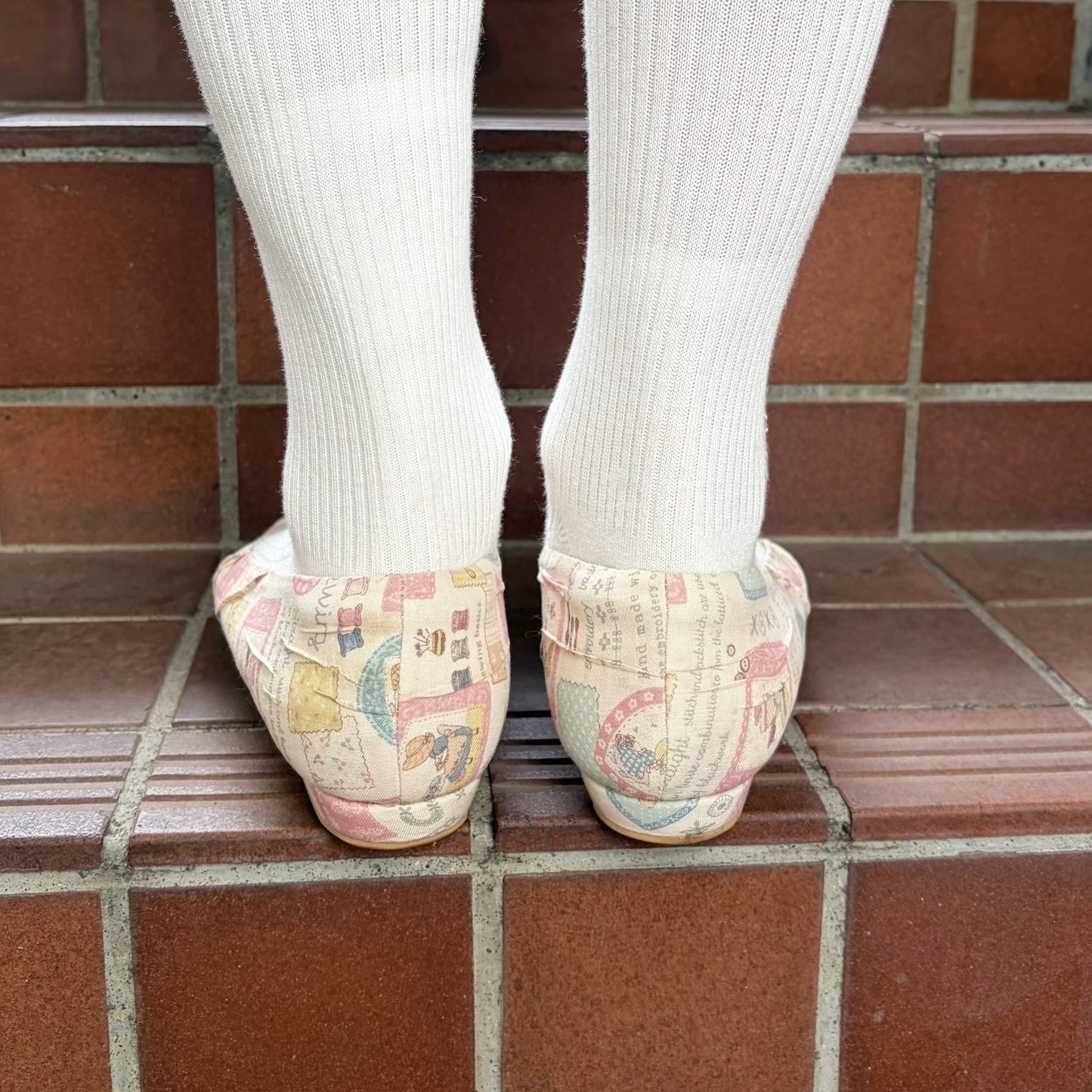 MAMA'S FLAT / PINK / プリントパンプス