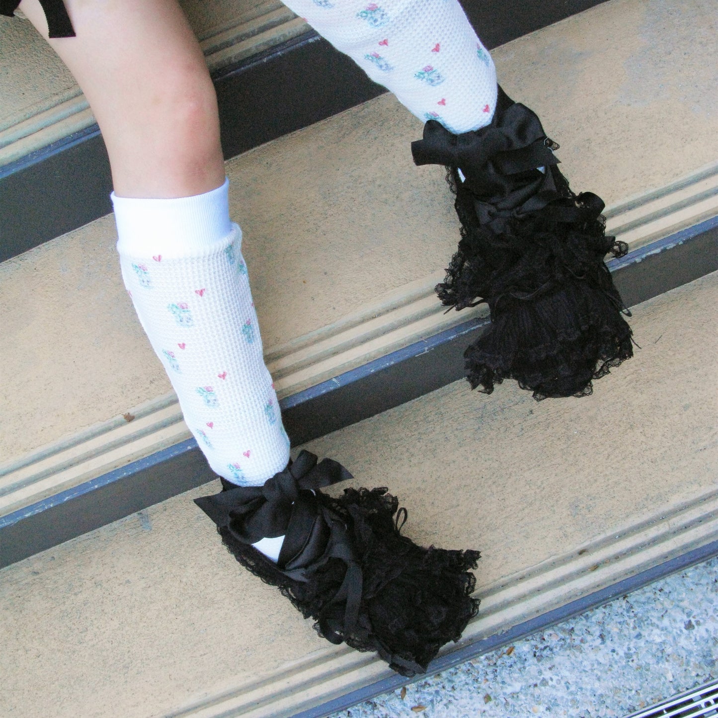 NEW "JEWELRY"CAKE / BLACK / MIKIOSAKABEフリルシューズ