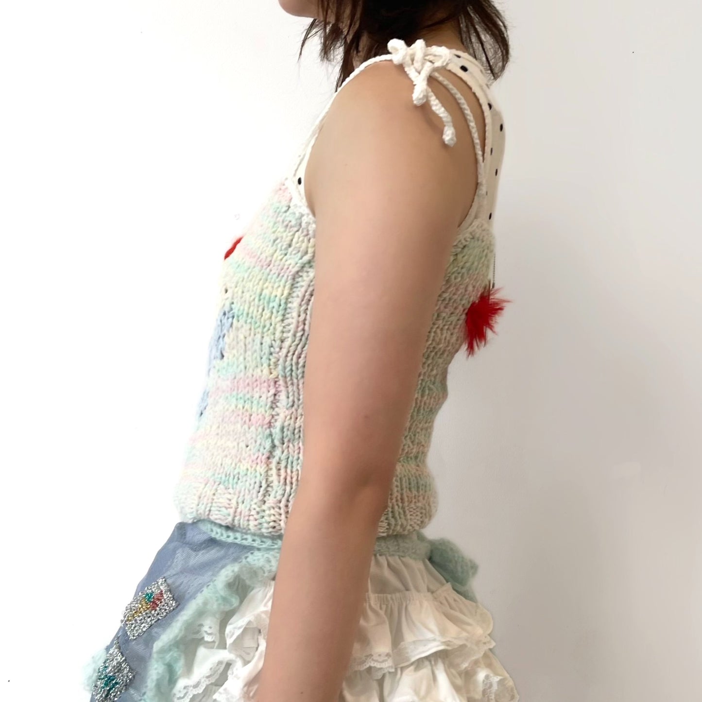 アイス camisole / cream mix / ニットキャミソール