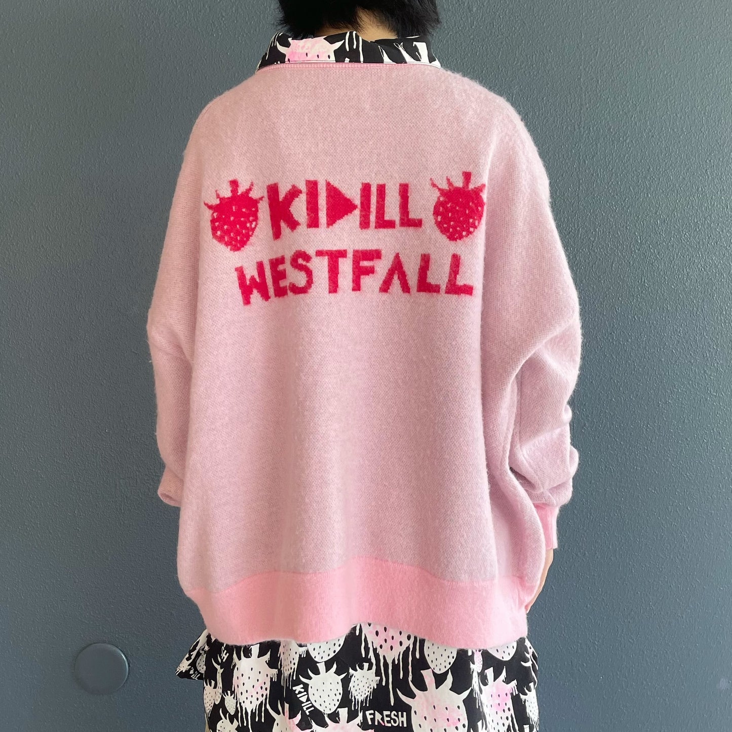 FRESH JACQUARD KNIT PULLOVER / PINK / ジャガードニットプルオーバー【Brett Westfallコラボレーション】