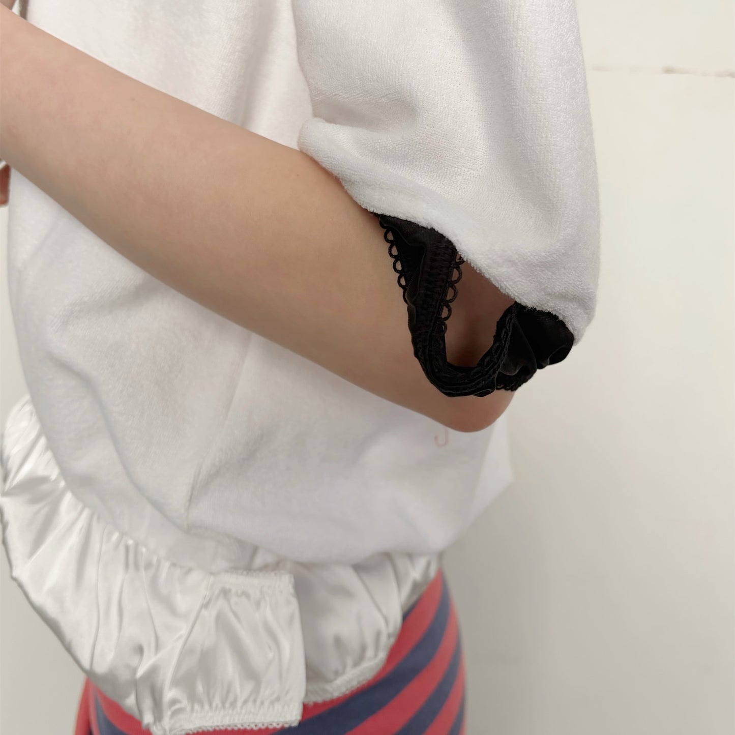 GYM UNIFORM TOPS WITH PANTY / WHITE / ジムユニフォームトップ