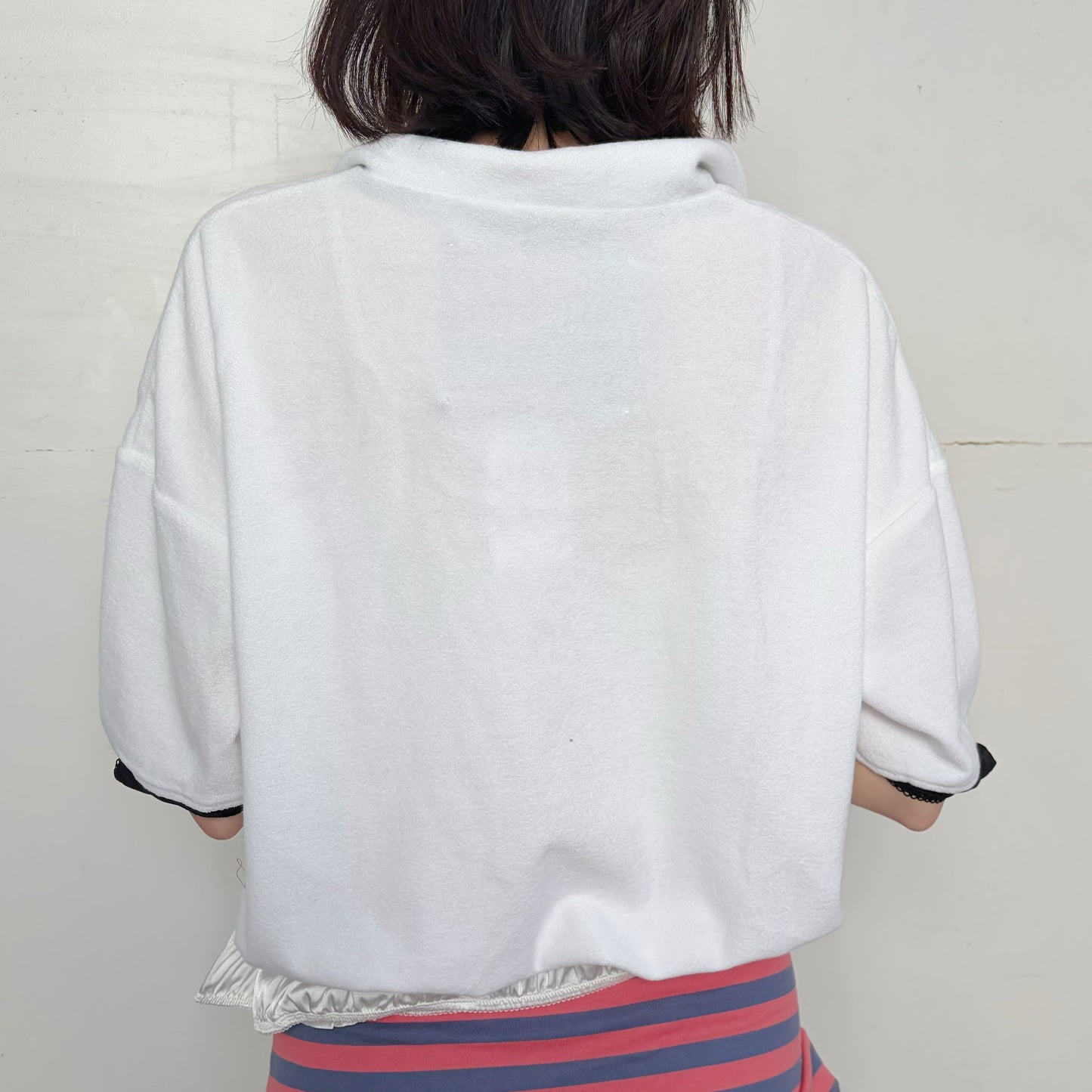 GYM UNIFORM TOPS WITH PANTY / WHITE / ジムユニフォームトップ