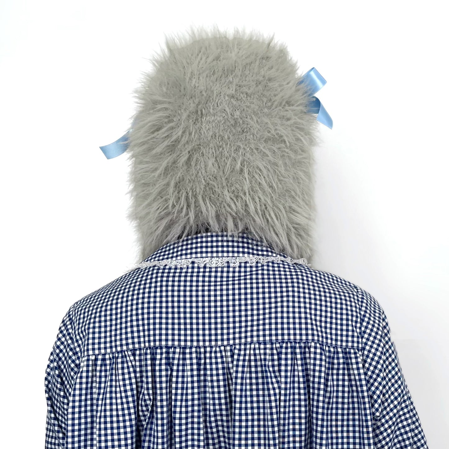 Fluffy bunny bonnet / Gray / バニーボンネット