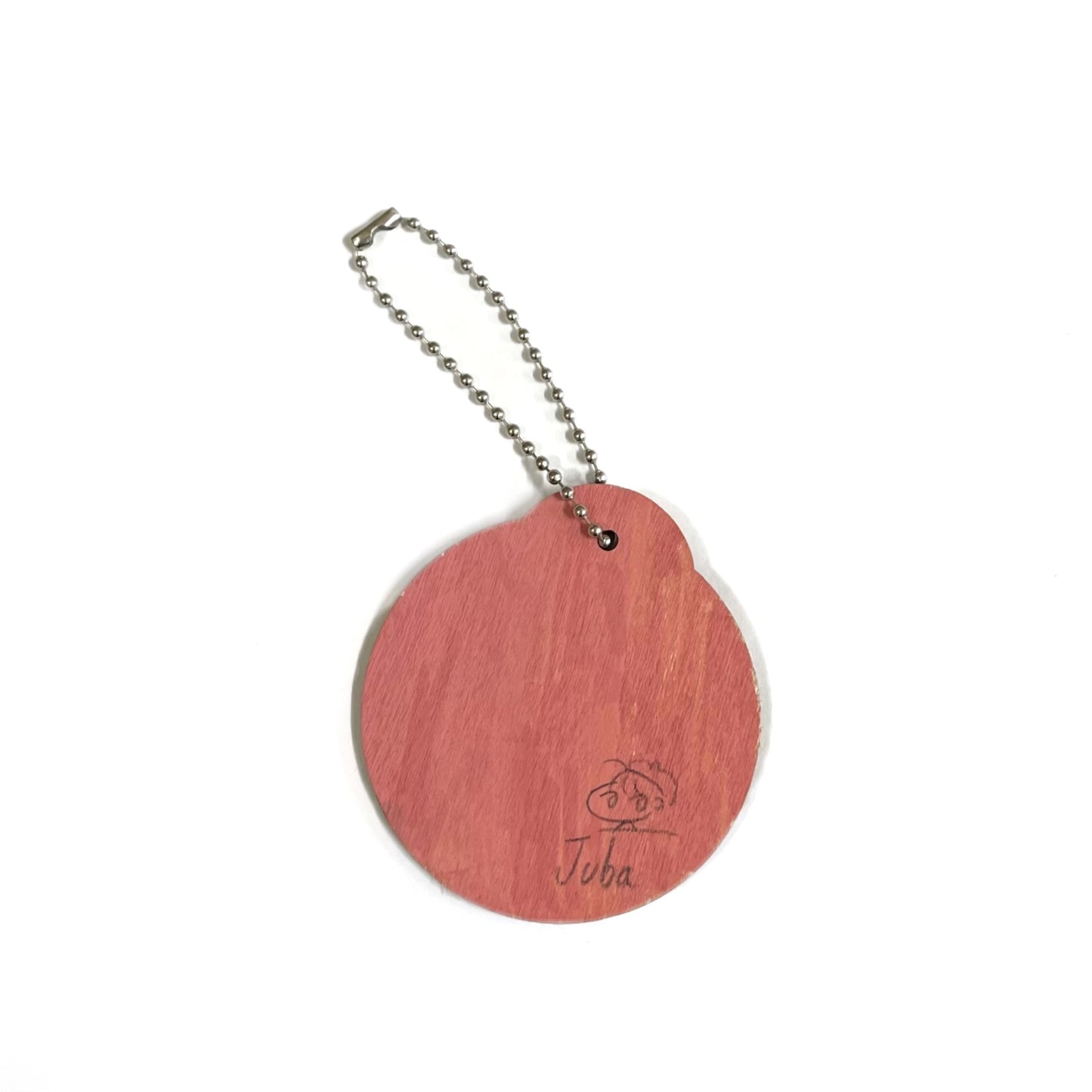 【JUBA】GIrl and Tokki original art work wooden keychain / キーホルダー