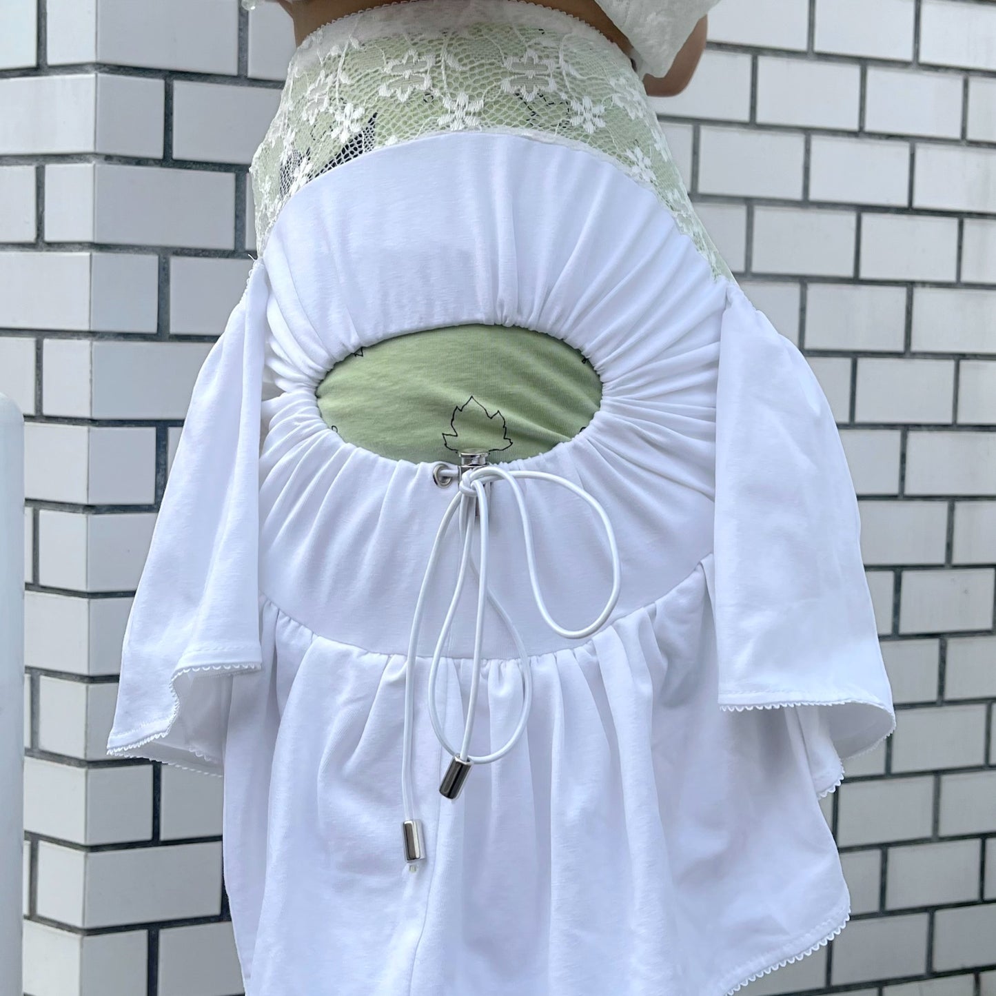 LACE SKIRT-SHORTS / WHITE / レーススカートショーツ