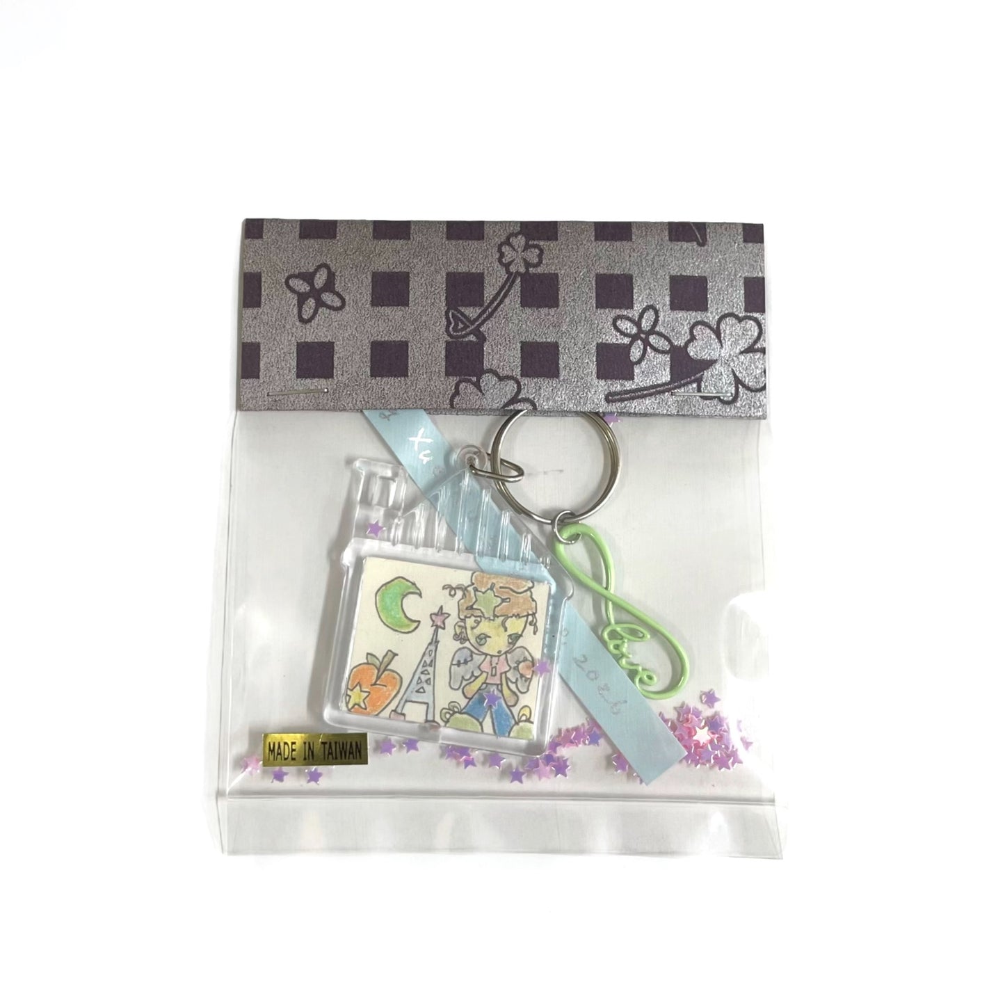 【Xue Tsung-Hsien】original drawing keychain / tower / キーチェーン
