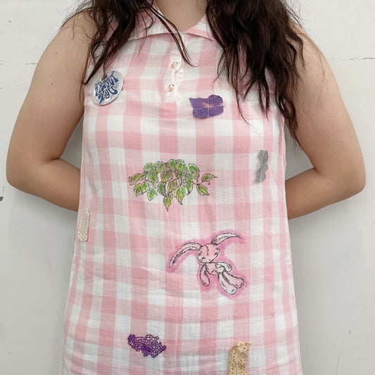 【trust teji 】Check dress+ / Pink / チェックワンピース
