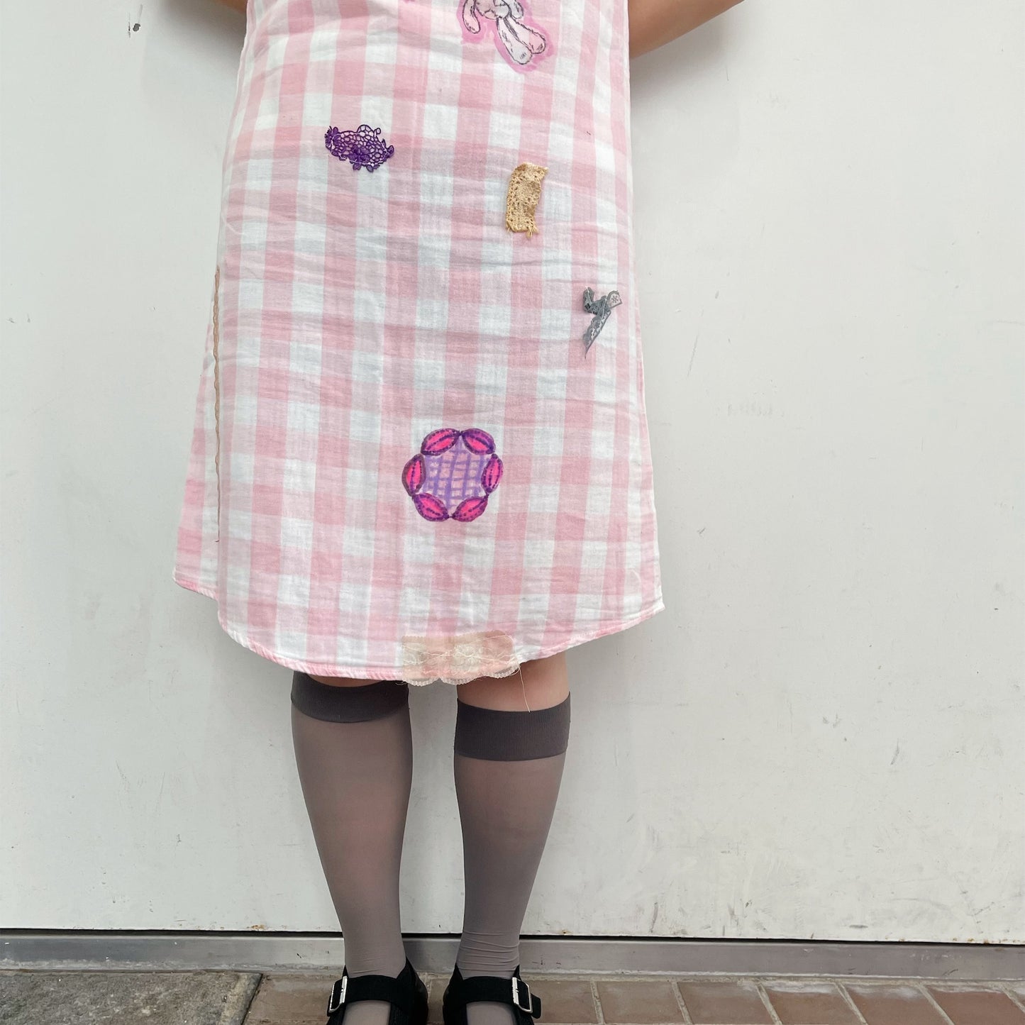 【trust teji 】Check dress+ / Pink / チェックワンピース