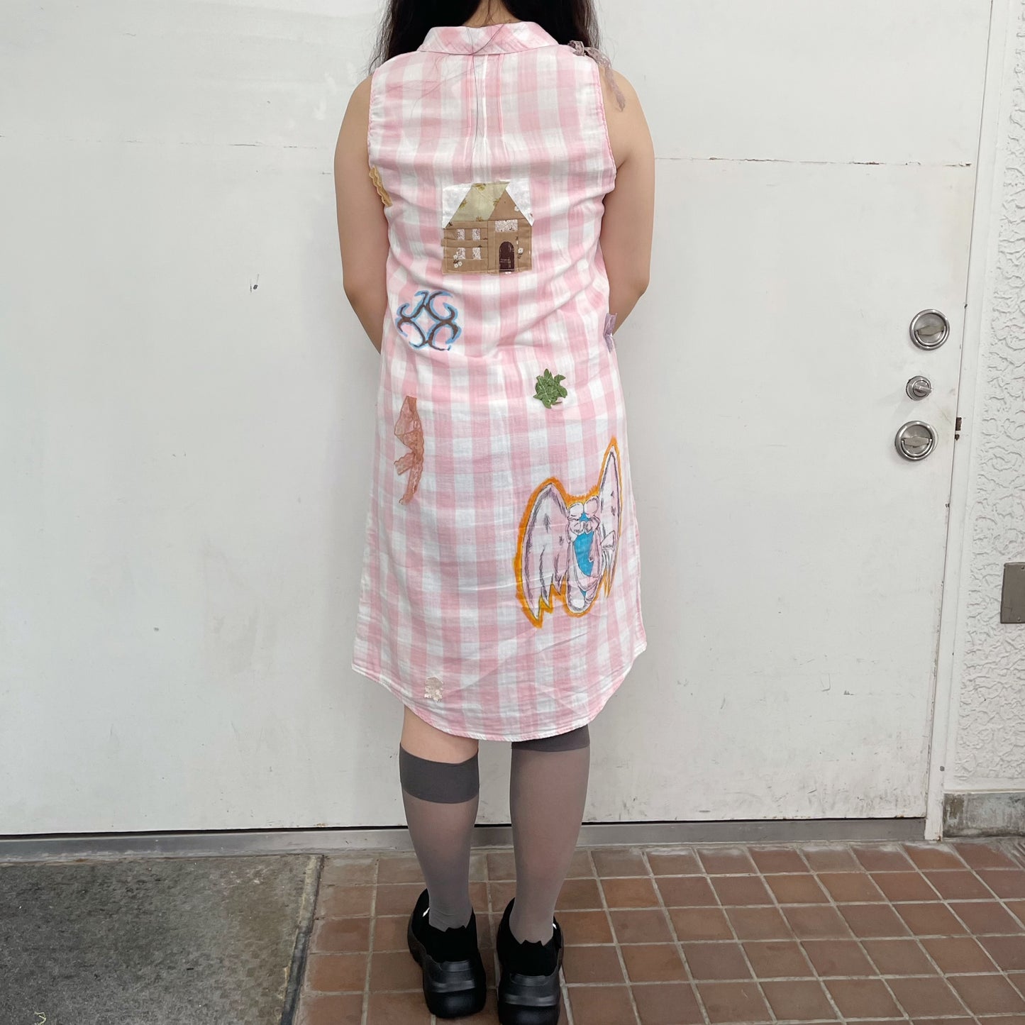 【trust teji 】Check dress+ / Pink / チェックワンピース