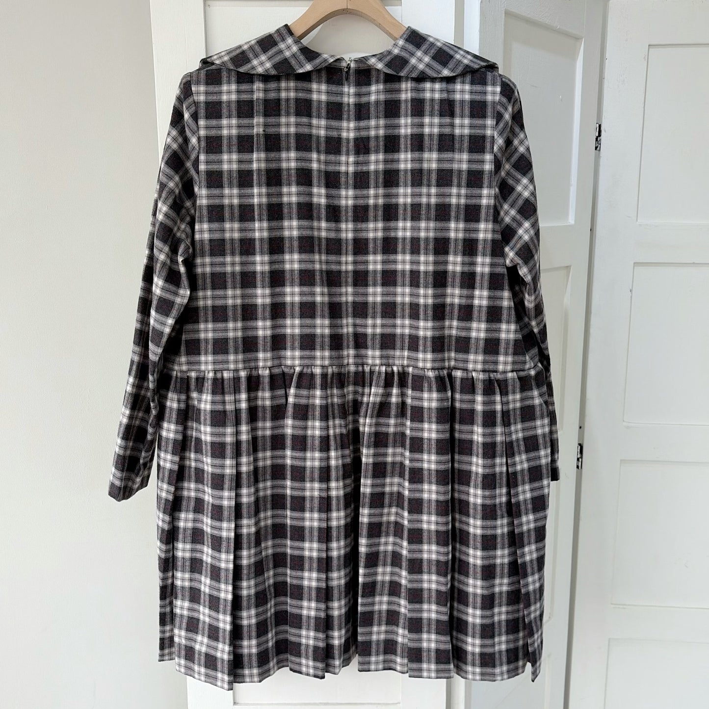 RIRI DRESS CHECK / BLACK / ランジェリードレス