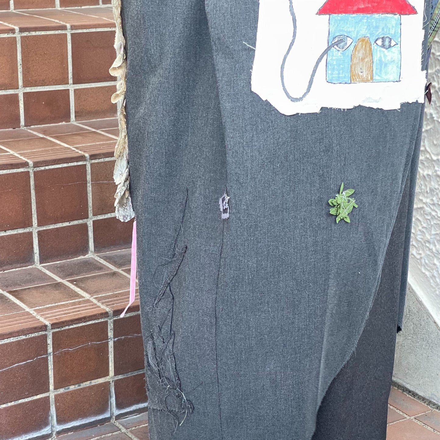 trust teji x TONII MONDO collabolation ★ cemetery lap skirt / Gray / ラップスカート