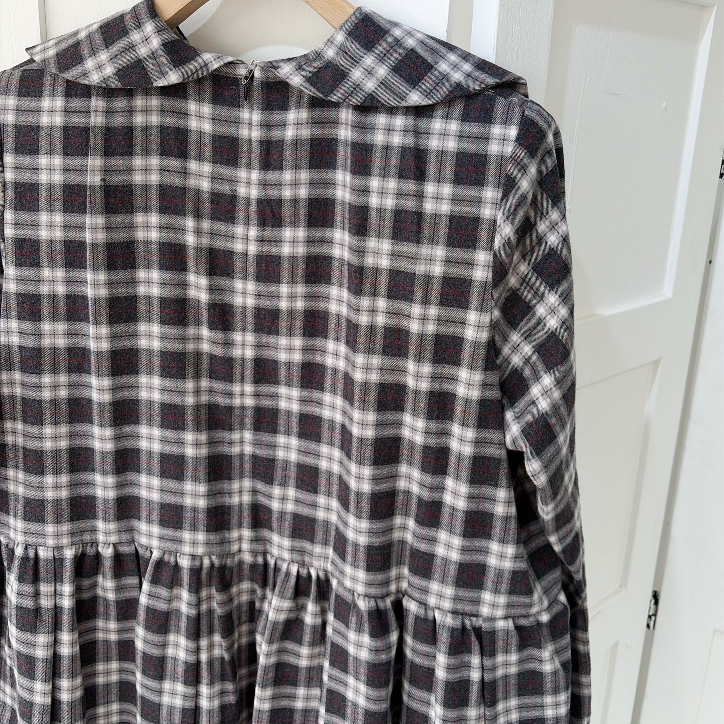 RIRI DRESS CHECK / BLACK / ランジェリードレス