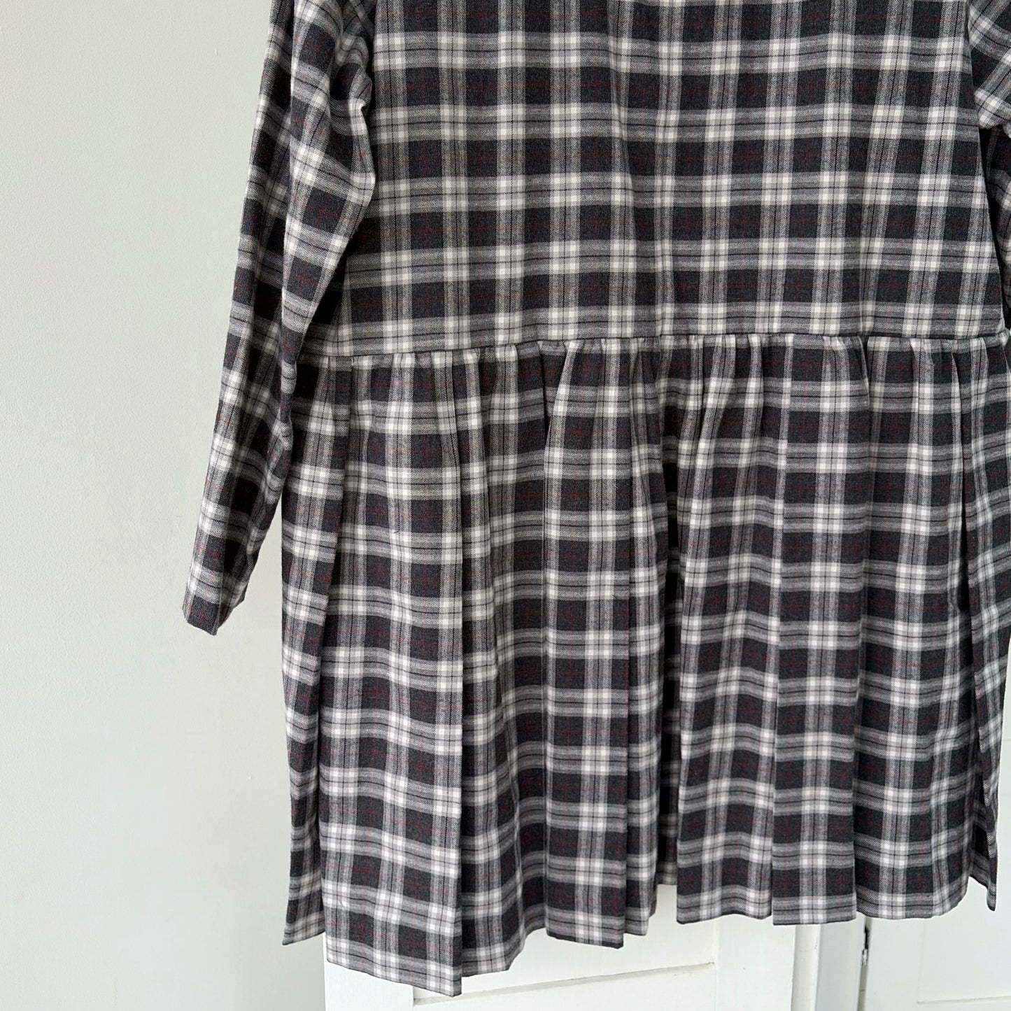RIRI DRESS CHECK / BLACK / ランジェリードレス