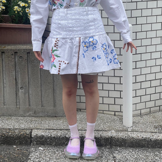 【SHEEP別注】TABLE CLOTH GATHERED SKIRT / テーブルクロスギャザースカート