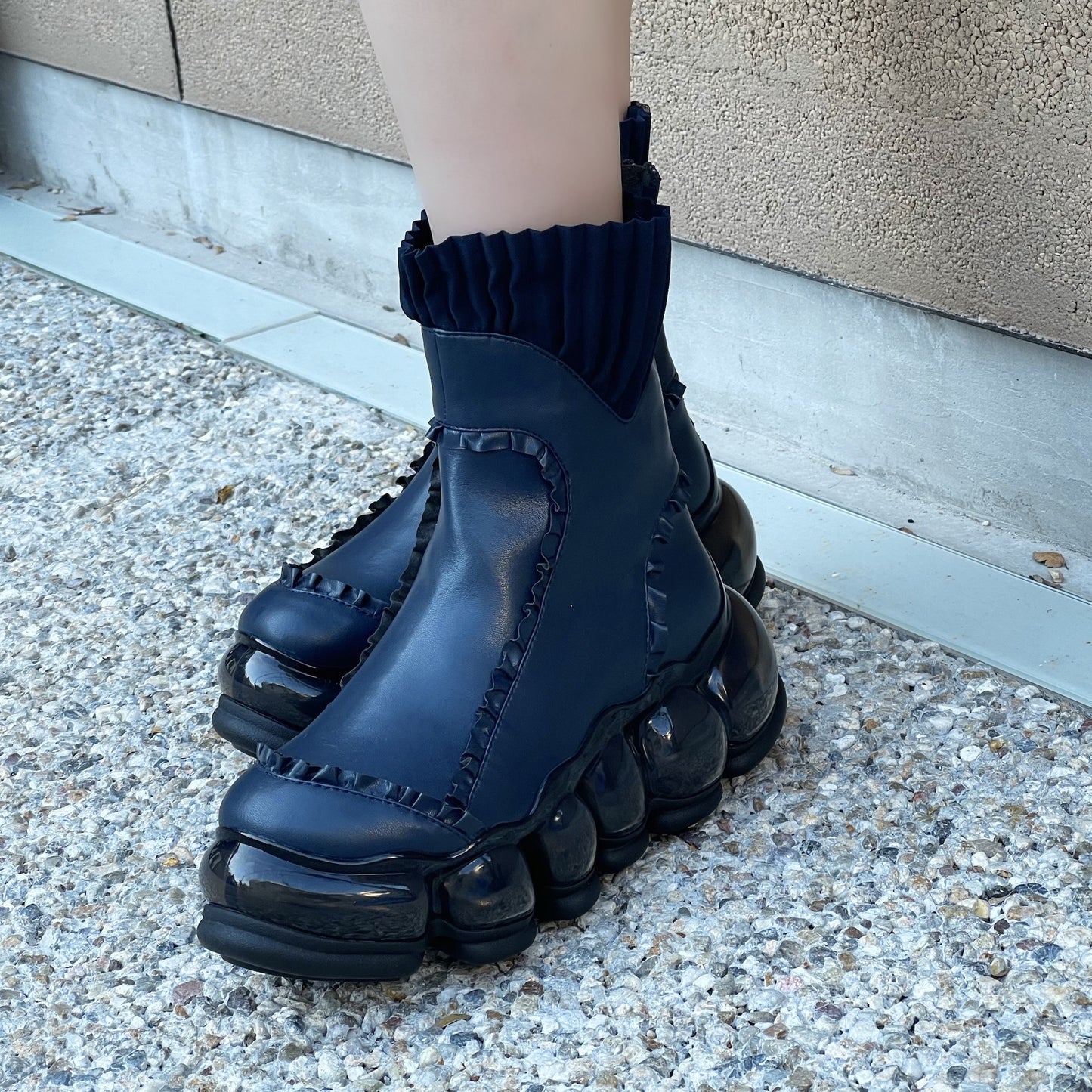 NEW "JEWELRY"HISTORY BOOTS / NAVY / MIKIOSAKABEブーツ