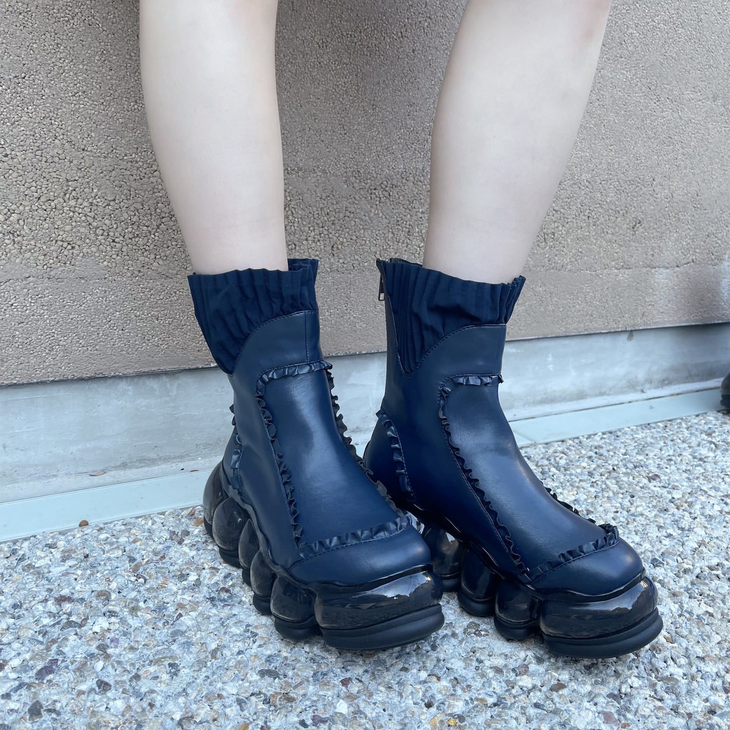 NEW "JEWELRY"HISTORY BOOTS / NAVY / MIKIOSAKABEブーツ