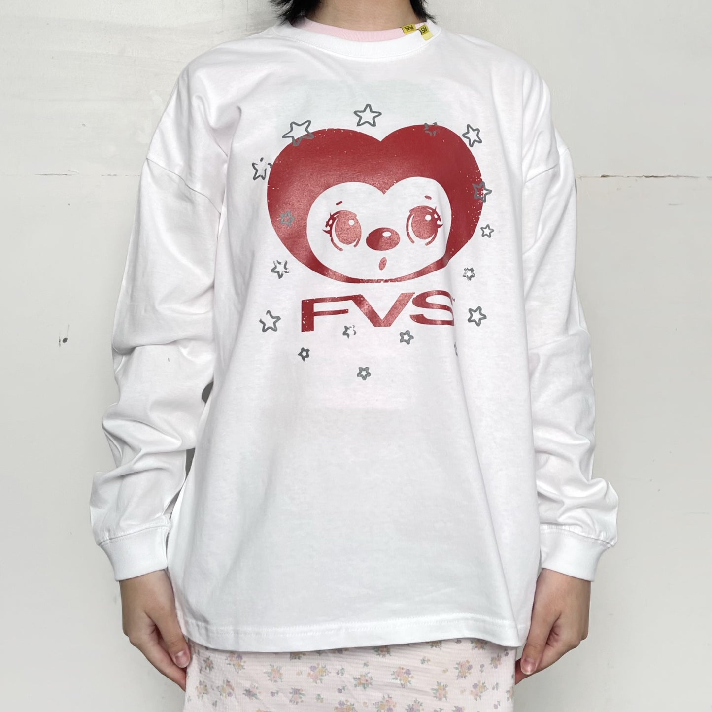 Heart Koala Long Sleeve T-shirt / WHITE / グラフィックロングスリーブTシャツ