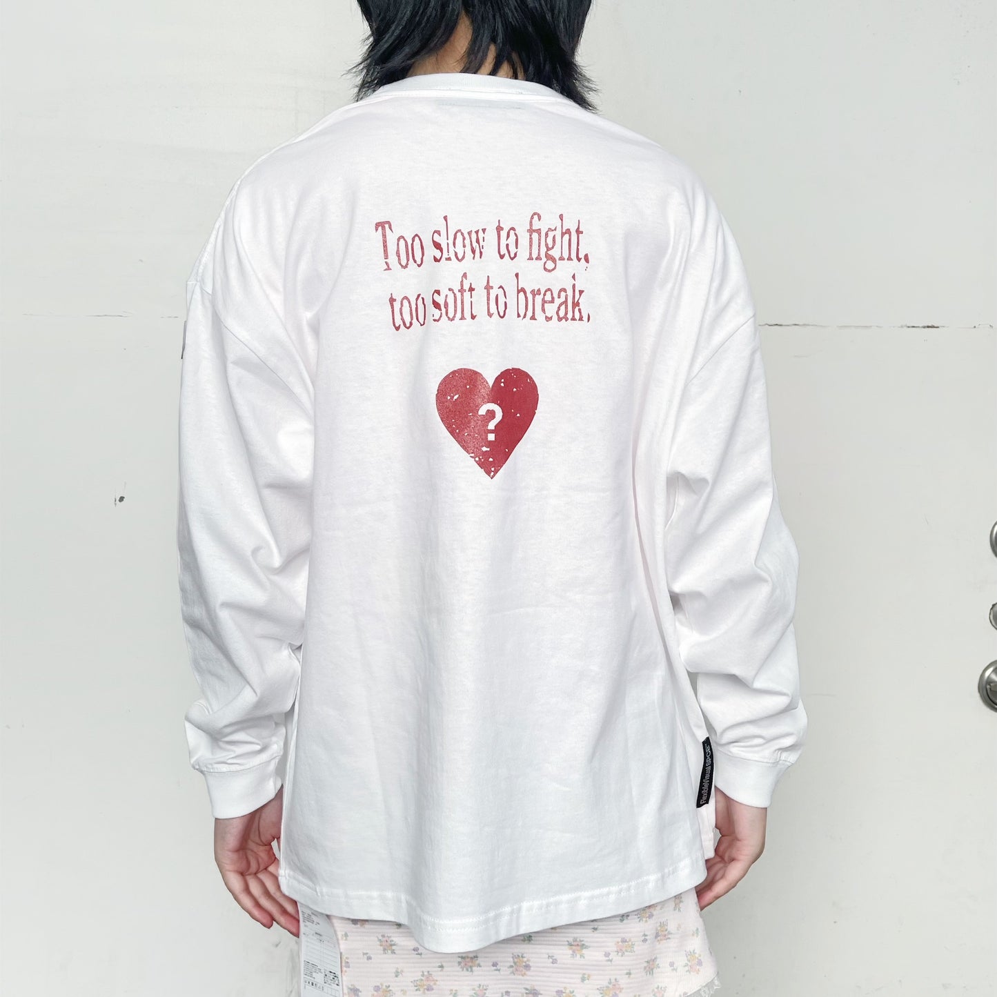 Heart Koala Long Sleeve T-shirt / WHITE / グラフィックロングスリーブTシャツ