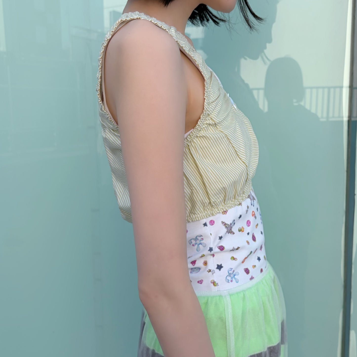 NICKERS TOP / YELLOW / ランジェリートップ