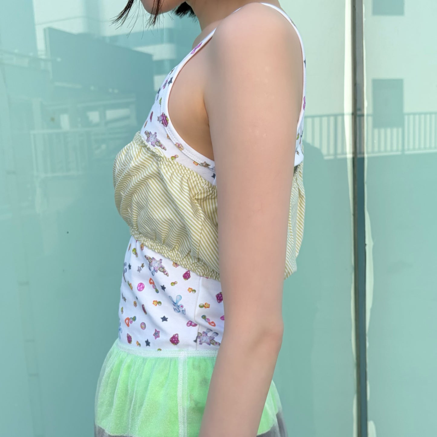 NICKERS TOP / YELLOW / ランジェリートップ