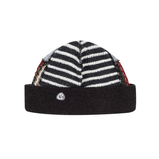 PATCHWORK BEANIE / BROWN / パッチワークビーニー