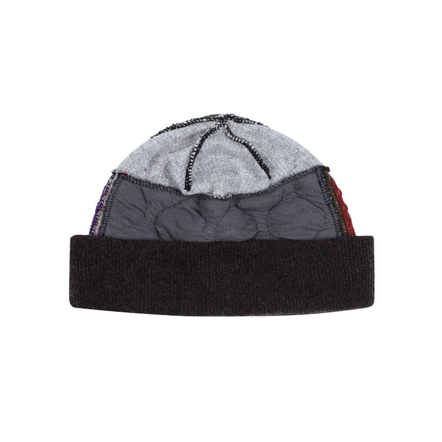 PATCHWORK BEANIE / BROWN / パッチワークビーニー