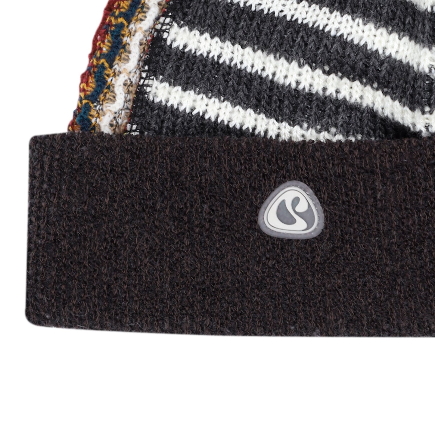 PATCHWORK BEANIE / BROWN / パッチワークビーニー