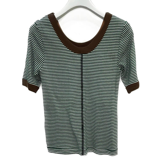 BORDER T-SHIRT(CUP IN) feat.miller / GREEN / カップ付きボーダーシャツ