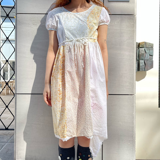 Asymmetry dress / Flower / アシンメトリードレス