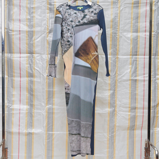 FOOD GRAPHIC DRESS GAL / STREET CHIMAKI / グラフィックプリーツドレス