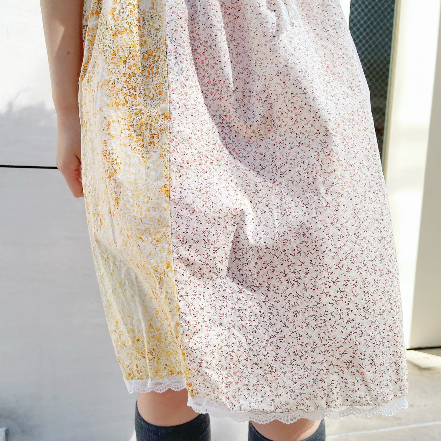 Asymmetry dress / Flower / アシンメトリードレス