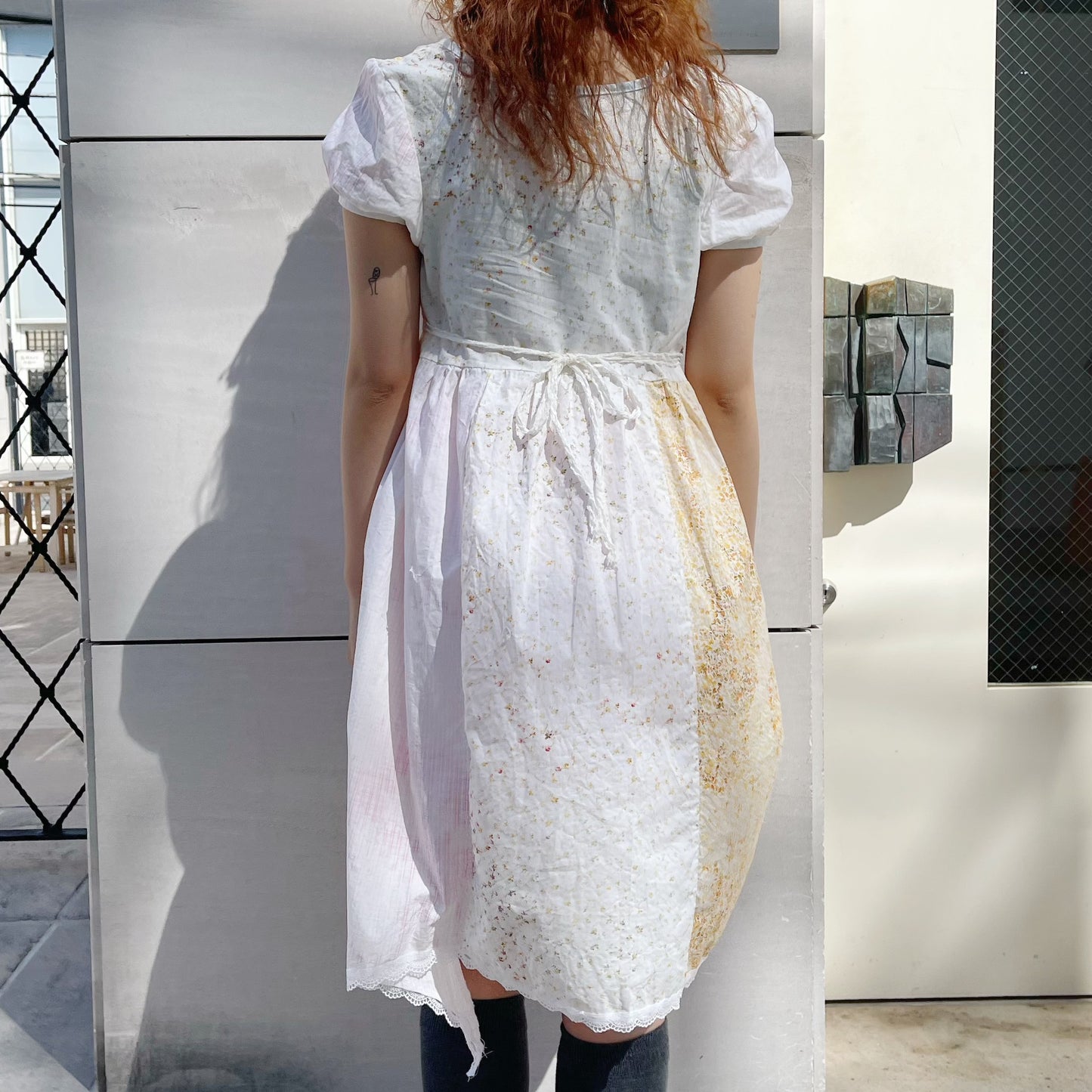 Asymmetry dress / Flower / アシンメトリードレス