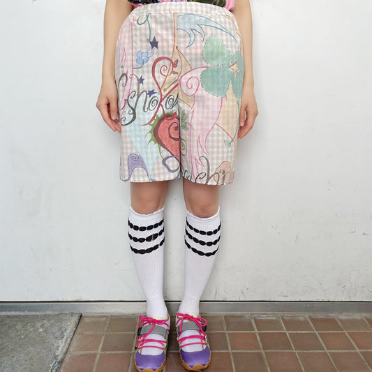 【yushokobayshi×Haesun Lee collaboration】Haesun Half pants / コラボレーションハーフパンツ