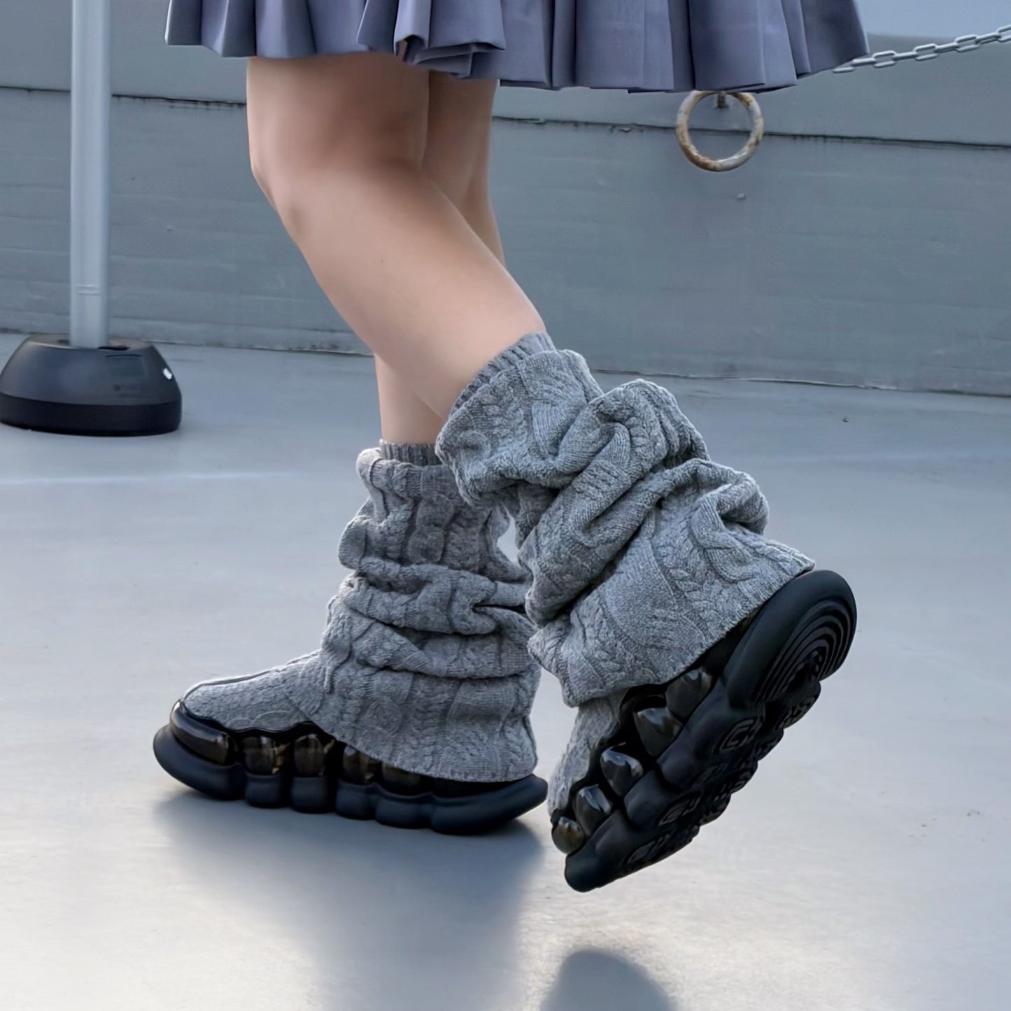 JEWELRY ARK LOOSE SOCKS / GRAY / ルーズソックスシューズ
