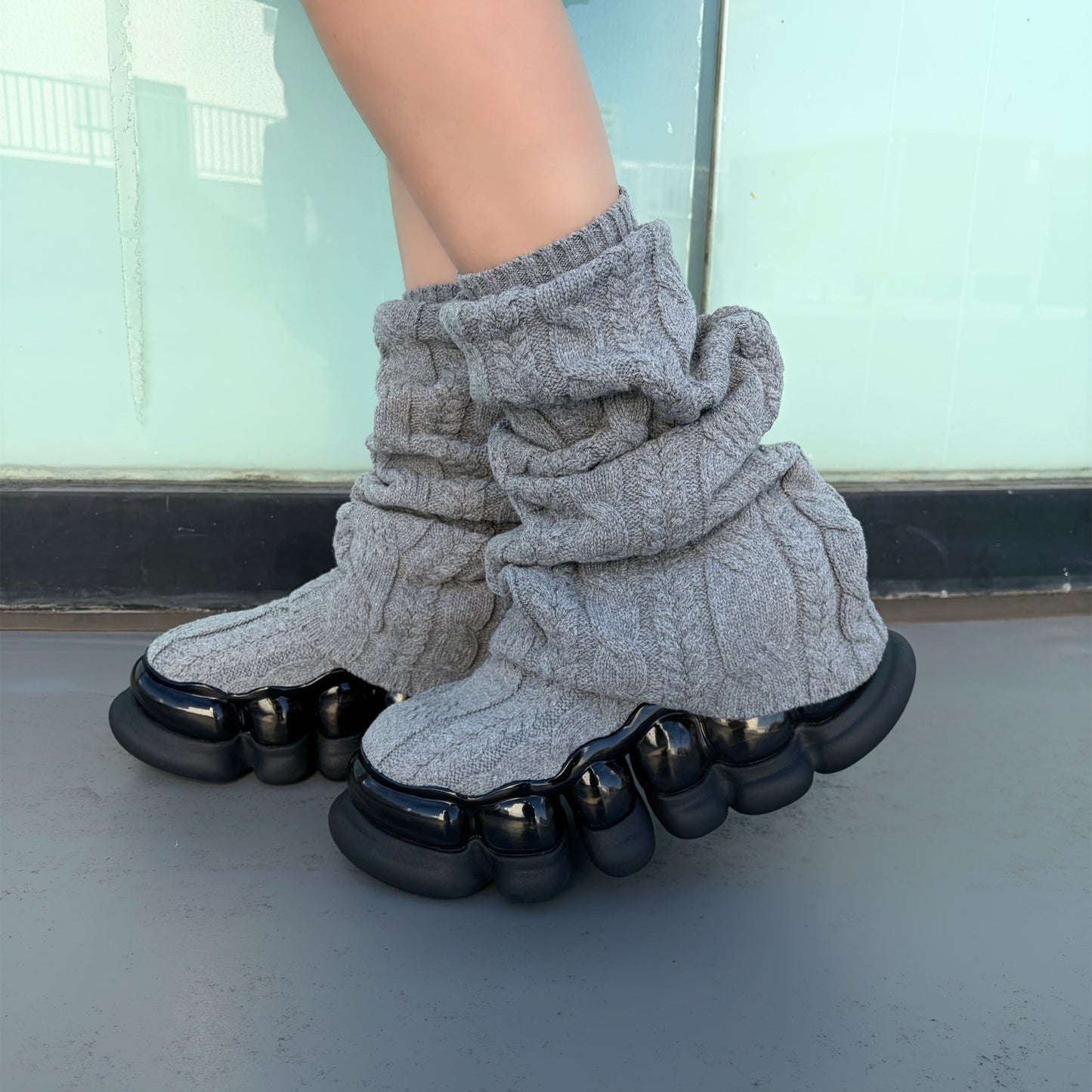 JEWELRY ARK LOOSE SOCKS / GRAY / ルーズソックスシューズ