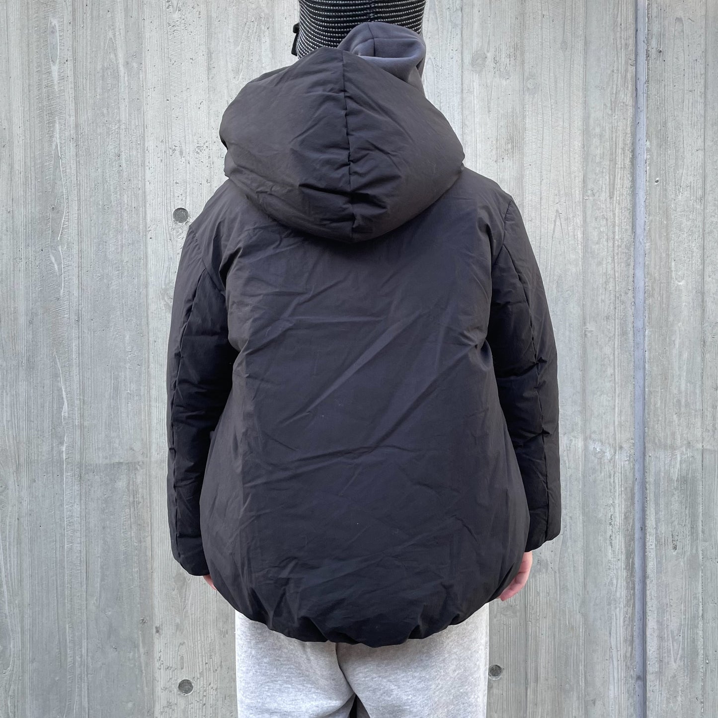 Cotton Hooded Puffer Jacket / Black / パフジャケット